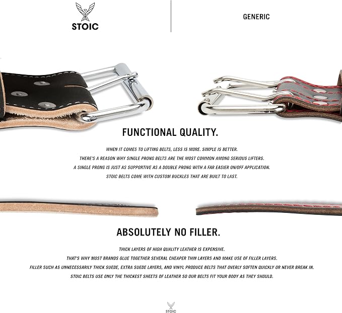 Stoic Weight Lifting Belt for Men & Women