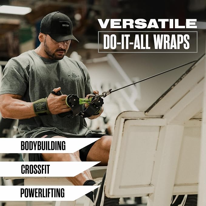 Iron Infidel Wrist Wraps for Weightlifting - 18" Heavy Duty Support for Working Out, Gym Accessories for Men - Use for Lifting, Crossfit, Fitness, Exercise, Bench Press, Powerlifting
