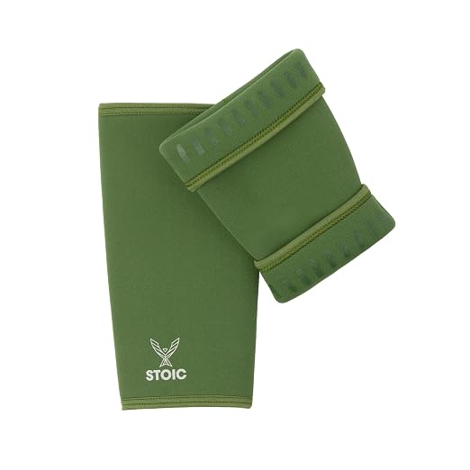 Stoic 7mm Neoprene Knee Sleeves for Men & Women - Olive, X-Small