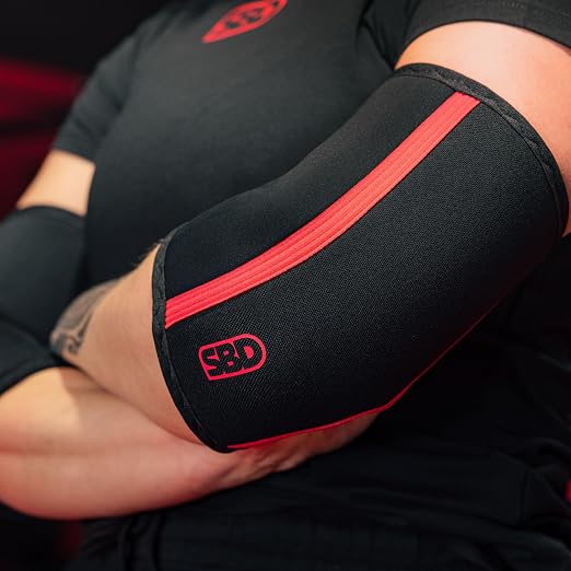 SBD Elbow Sleeves – Maximum Support & Compression with Full Mobility – Strength Training & Powerlifting, Made in Great Britain