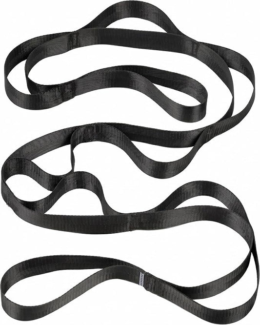 Acozycoo Stretching Strap with Loops for Physical Therapy,Yoga Strap for Stretching,Home Workout,Pilate & Flexibility Training,Non-Elastic Exercise Stretch Band for Hamstring,Leg Stretcher Belt,Flexibility Fascia