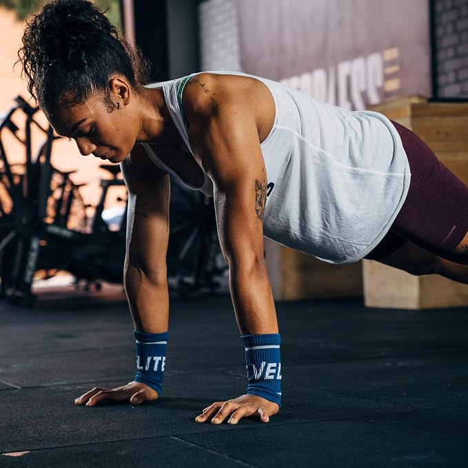 Velites Flexible Fabric Wrist Wrap for Crossfit, Bar, One Size | Provides support and security in every CrossFit workout, made from microfibre, double layer, medium-high stiffness.