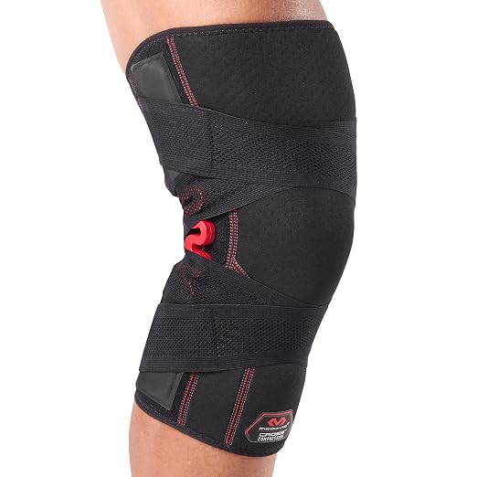 McDavid NRG Cross Compression Knee Sleeve w/Spring Hinge Black S