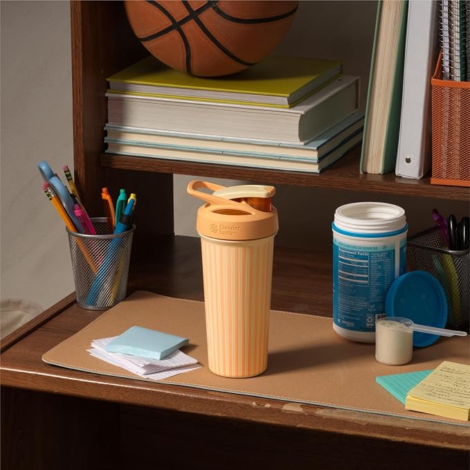 BlenderBottle Sport Sleek - Stainless Steel - 25-oz. - Full Color Yellow (Sunbeam Pop) (Amazon)