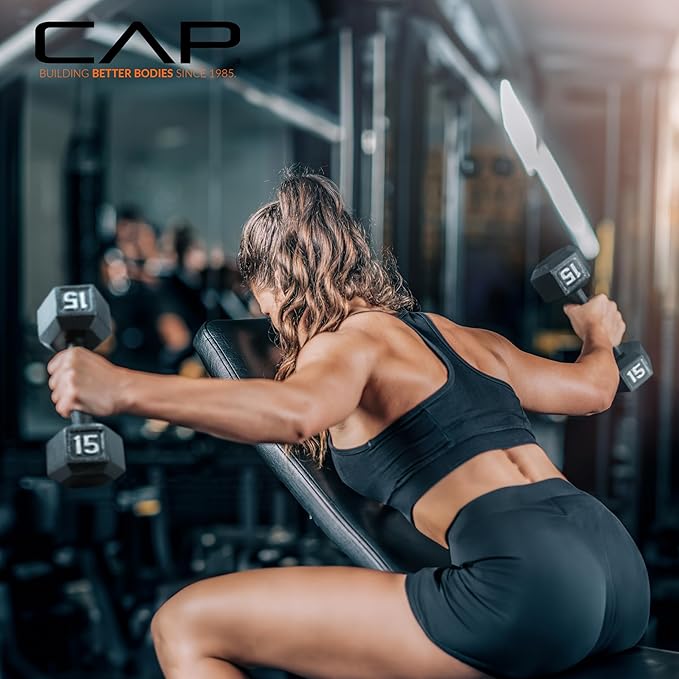 CAP Barbell Cast Iron Hex Dumbbell | Multiple Options