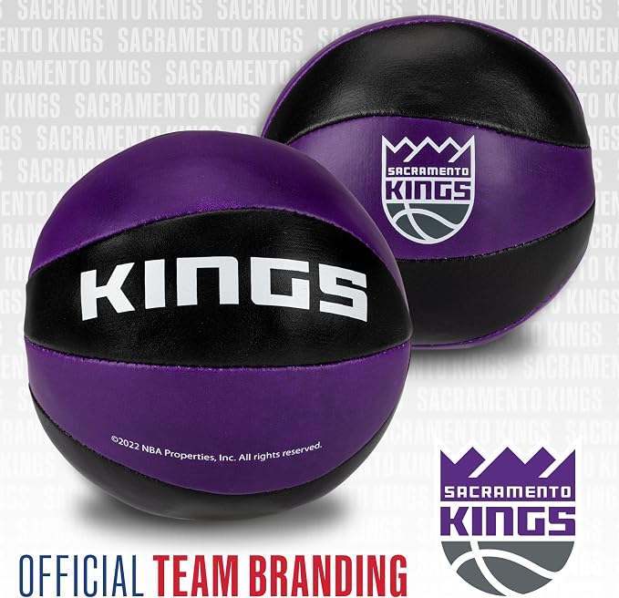 Franklin Sports NBA Toy Basketballs - 2 Pack of Kids Soft Mini Basketballs for Over The Door + Indoor Hoops - NBA Fan Shop