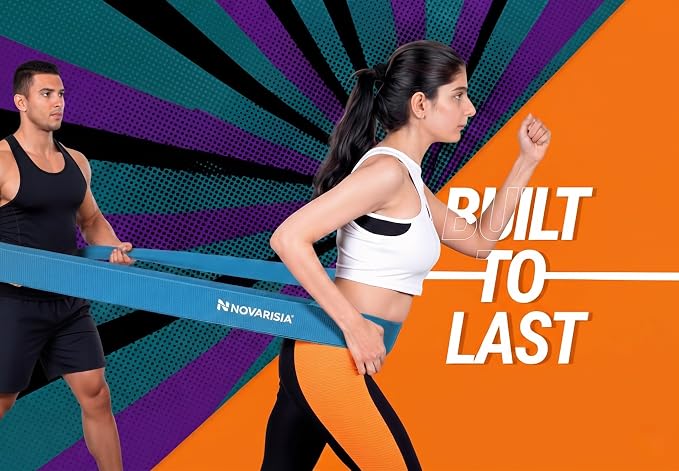 76 Inch Fabric Resistance Band for Strength Training, Mobility, and Stretching, Non-Slip Workout Band for Athletes, Home Gyms, Yoga, and Physical Therapy