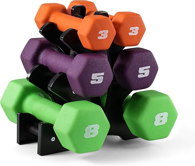 CAP Barbell Neoprene Dumbbell Weights Pairs & Sets | Color Series
