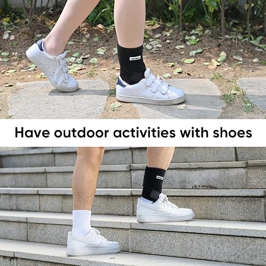 Drop Foot Brace - Adjustable AFO Ankle Brace for Walking & Stroke Recovery, Breathable Material for Ankle and Foot Support, Comfortable Design (Large/Left)
