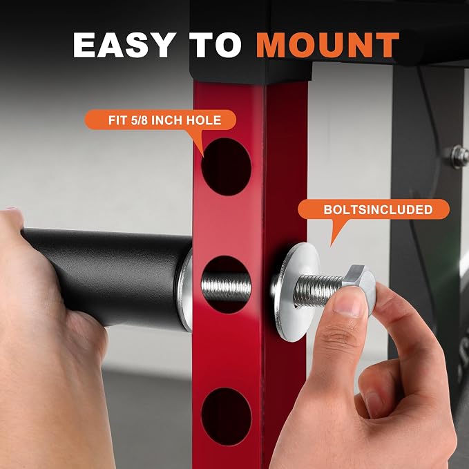 EVERYMATE Weight Plate Holder Power Rack Attachment 2 Inch Olympic Plate Storage Power Squat Rack Holder Weight Plates for 2x2 3x3 2x3 Power Cage Accessories Weight Plate Rack
