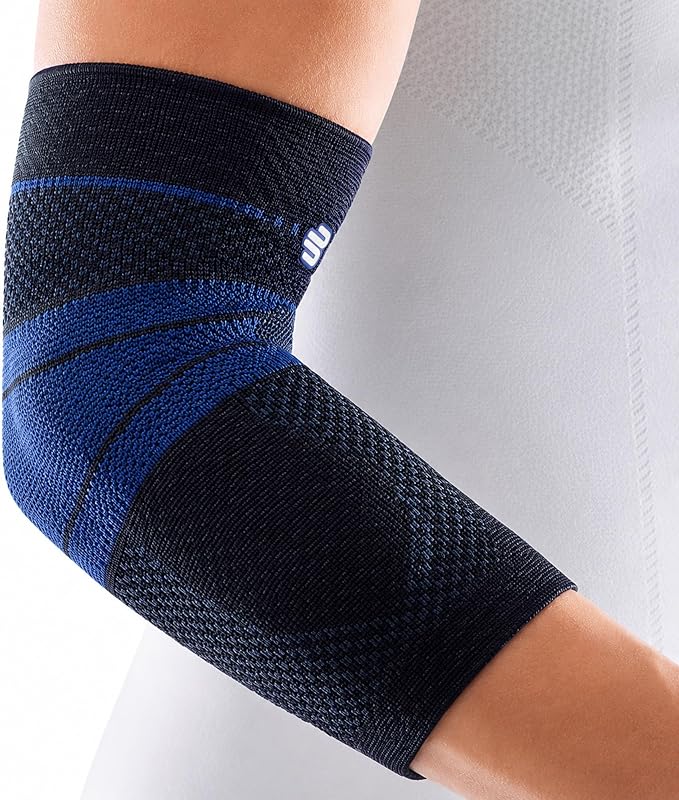 Bauerfeind - EpiTrain - Elbow Support - Breathable Knit Elbow Brace Targeted Compression for Chronic Elbow Pain, Supports Forearm Tendons & Muscles, Golfer's or Tennis Elbow Relief