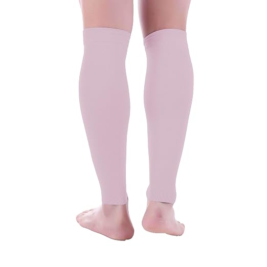 Doc Miller Calf Compression Sleeves 30-40 mmHg for Men & Women, 1 Pair | Knee High, Medical Grade, Footless Compression Socks, Shin Splints, Leg Swelling, Varicose Veins, Wide Calf, Nurses, Recovery