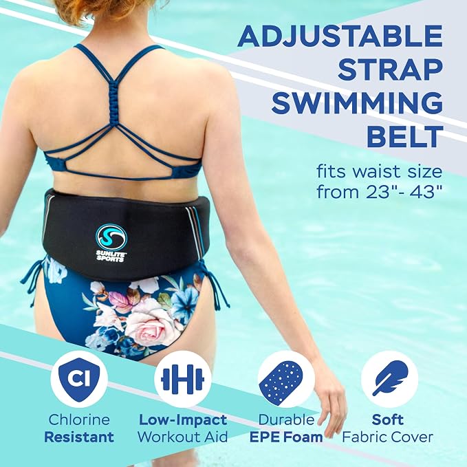 Sunlite Sports Water Workout Combo Set, High Density Water Weights for Pool Exercise, Dumbell, Swim Belt, Aerobics Equipment, Aqua Jogger Belt, Pool Fitness, Aqua Therapy & Exercise