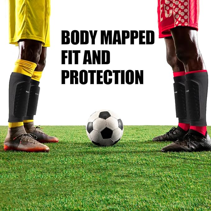 Soccer Shin Guards for Kids Youth Adults, Ski Shin Guards Sleeves for 2-18 Years Old Boys Girls Men, Calf Compression Sleeve with Honeycomb Pads, Espinilleras de Futbol para Hombres