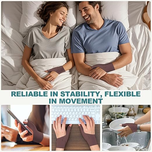 Wrist Thumb Brace Mommy Compression Stabilizer Waterproof Thumb Spica Splint for Arthritis,Trigger Finger,De Quervains Tenosynovitis,Tendonitis,CMC Joint Pain and Support-Women Men-Left or Right Hand