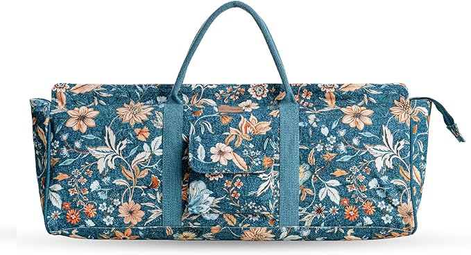 Maison d' Hermine Yoga Mat Duffle Bag Gym Tote Yoga Mat Carry Bag | Cylindrical bag for Woman Men Gifts Adjustable shoulder straps with Drawstring Water Bottle Pocket and zipper pocket