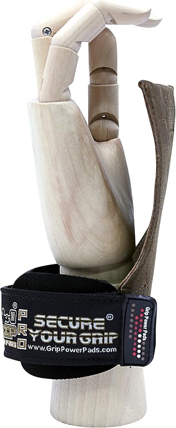 Lifting Grips PRO Weight Gloves Heavy Duty Barbell Gymnastics Straps Alternative to Power Hooks Deadlifts Adjustable Neoprene Padded Wrist Wrap