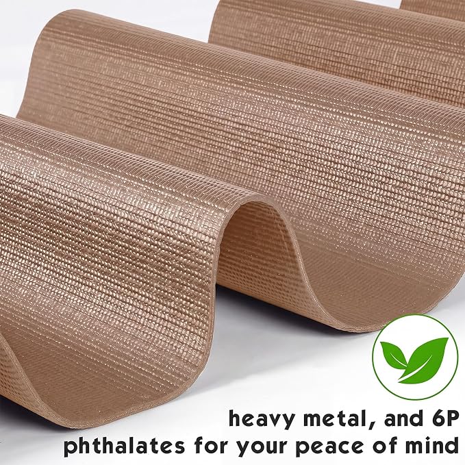 Nuanchu Yoga Mat Roll 24 inch Width, 4mm Thick Non Slip Exercise Mat, Large Anti Tear Gym Flooring for Home Workout, Fitness, Senior Dog Floor Protection