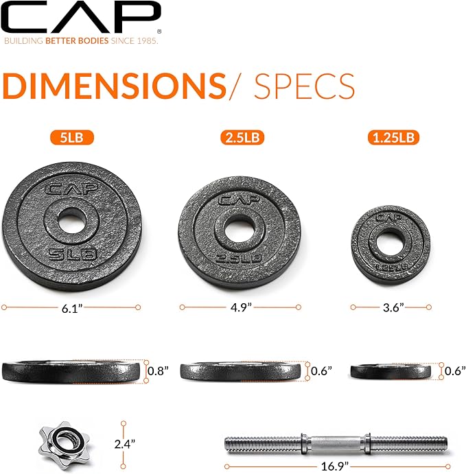 Cap Barbell Adjustable Dumbbell Weight Set | Multiple Options