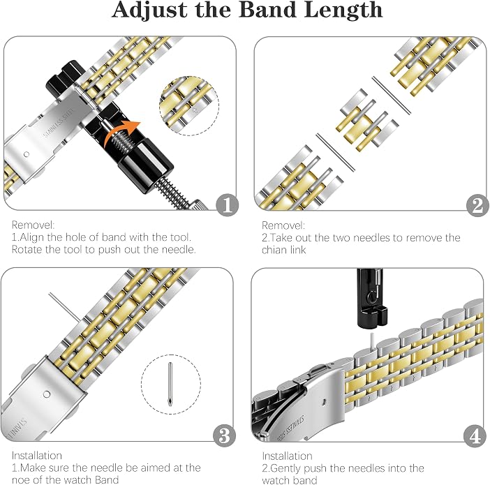 20mm Slim Metal Compatible with Garmin Vivoactive 6 Watch Band/5/3/3 Music/Venu/Venu Sq 2/Venu 2 Plus,Stainless Steel Elegant Thin Strap Chain for Forerunner 55/165/245/645/570 42mm Women Men