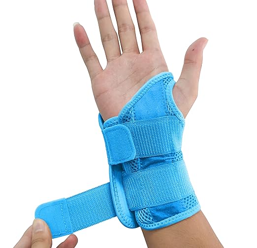 NuCamper Wrist Brace for Carpal Tunnel Night Wrist Support Right Left Hands | Wrist Splint for Men Women, Tendonitis Arthritis Pain Relief,Adjustable Compression Hand Braces, Sleeping, Office Work Typing