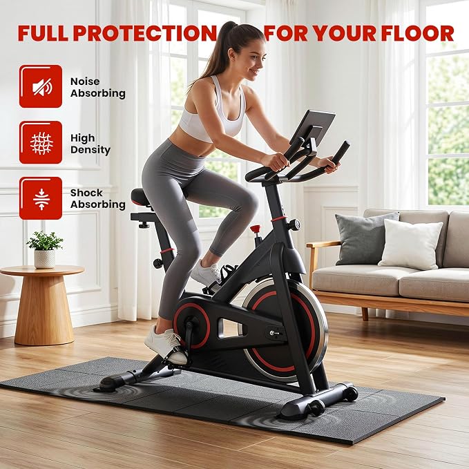 Walking Pad Treadmill Mat for Carpet Floors,55x24 Hardwood Floor Protection | Treadmill Mat for Hardwood Under Walking pad Treadmill Bike Exercise Equipment, Noise Shock Absorption, Stationary