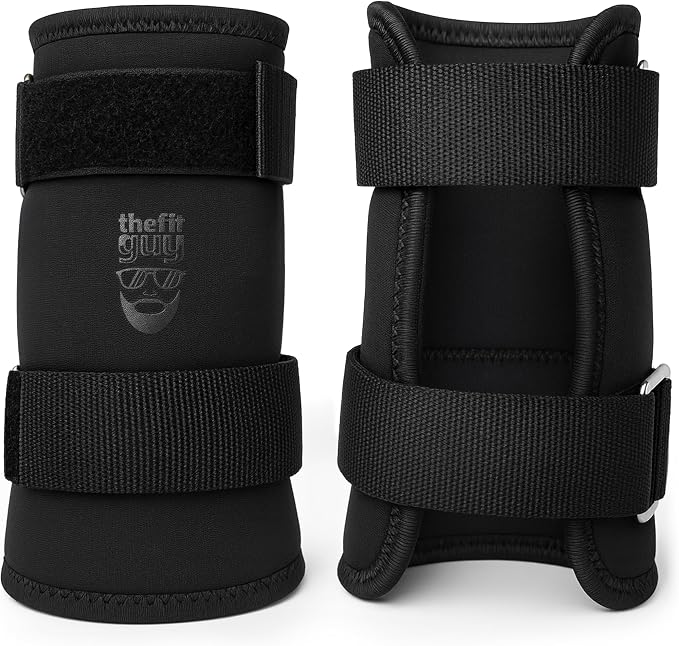 THEFITGUY Kettlebell Wrist & Forearm Guards for Men & Women, 7mm (Pair) | Impact-absorbing neoprene with adjustable straps and flexible no-insert comfort for cleans, snatches and presses
