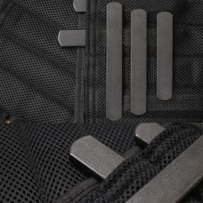 Mavee Fractional Weight Vest Plates, Rustproof Solid Steel Inserts for Rucking, Tactical Carrier & Strength Training