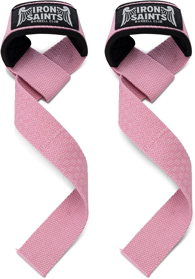 — Padded Weightlifting Wrist Straps — Silicone Grip Lifting Straps for Deadlifts, Powerlifting, Bodybuilding & Strength Training — Cotton Deadlift Straps for Men & Women (Pair)