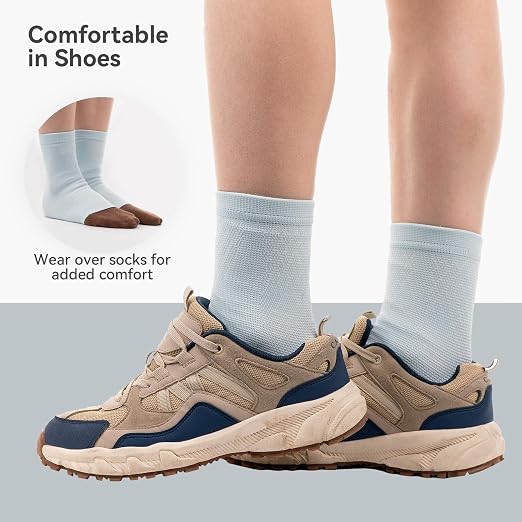 2 Pack Ankle Brace & Ankle Compression Sleeve for Women Men | Arch Support Socks, All-Day Wear, Achilles Tendonitis Brace for Plantar Fasciitis, Sprains, Foot Swelling Relief
