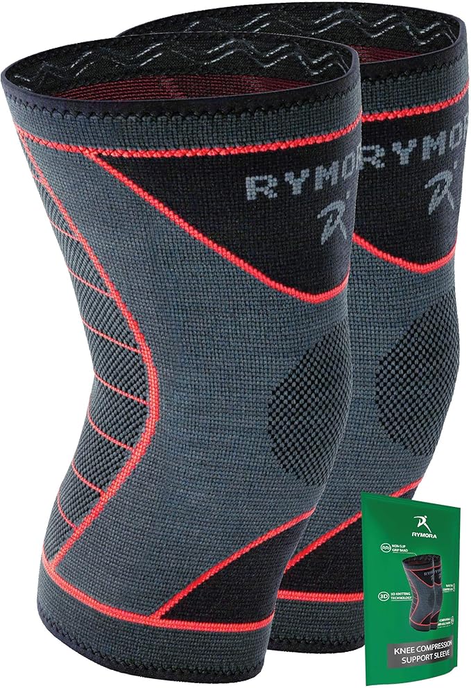Rymora Knee Supports for Men and Women - Choice of Single or Pair