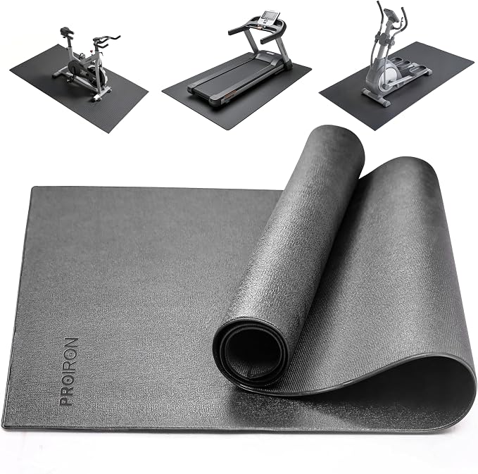 PROIRON Heavy Duty Exercise Equipment Mat, Treadmill Mat - 45"x32", 48"x24", 78"x36" - Floor Protector for Home Gym, Exercise Bike, Weight Bench, Rowing Machine, Cross Trainer