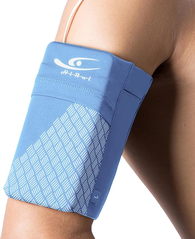 Universal Sports Armband Cell Phone Armband Sleeves Running Armband for Exercise Workout, Compatible with iPhone 17/17Plus/Pro/16/15/15Plus/14 Samsung Galaxy All Phones (Blue, Medium)