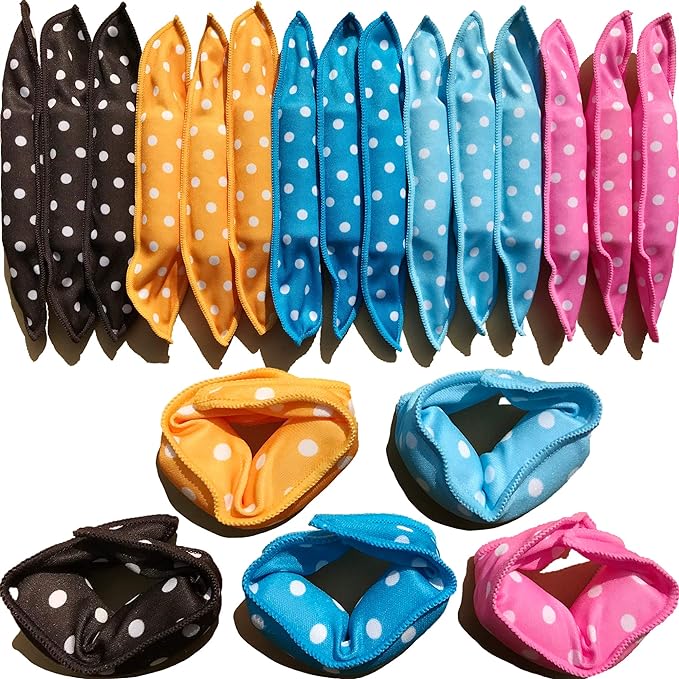 Aimin Hair Heatless Curlers, Soft Hair Curlers To Sleep In, Overnight Heatless Curls For Long Hair, No Heat Foam Curlers, Satin Sponge Rollers For Hair(20 pcs, dark colour) …