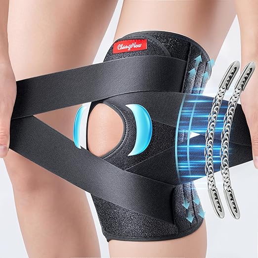 Medical Knee Brace for Women & Men,Knee Support with Side Stabilizers | Adjustable V-Straps,Anti-Slip for Knee Pain,Meniscus Tear,ACL,MCL, Arthritis,Patella Stability and Injury Recovery