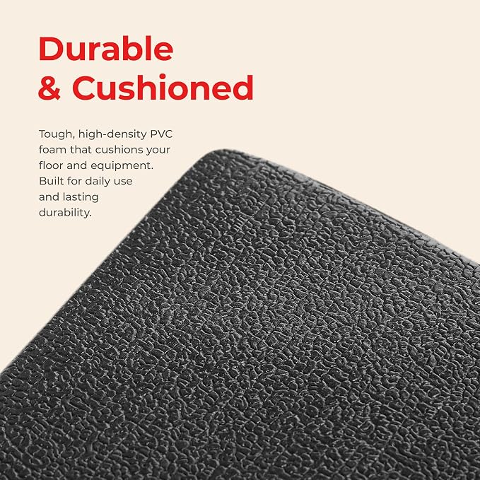 Sunny Health & Fitness Equipment Mats, Home Gym Floor Protection, 4 Sizes