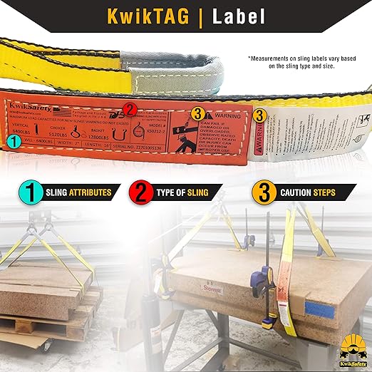 KwikSafety - Charlotte, NC - Mighty Sumo 2”x 10’ Poly Web Sling Lifting Strap Construction ASME OSHA / 6400lbs Vertical 5100lbs Choker 12800lbs Basket/Rigging Moving Towing Hoisting Gear