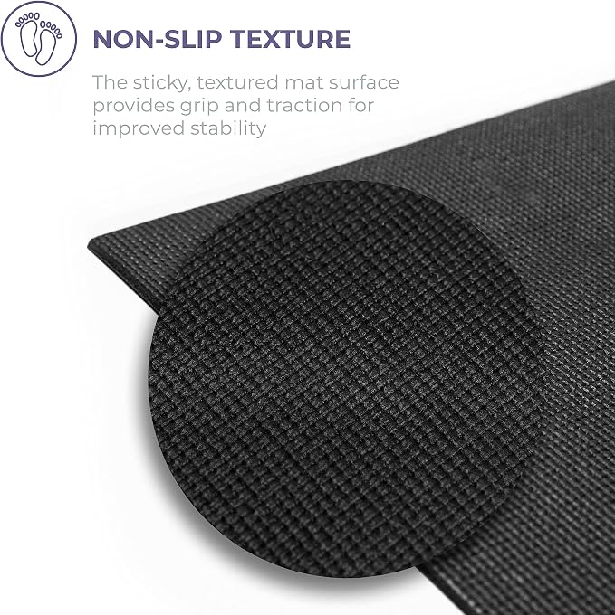 Voyage 5mm Studio Yoga Mats, 6 Pack, 72x24in | Extra Long, Anti-Tear Exercise Mats for Workout, Stretching, Fitness - Non Slip Gym Mats for Home, Schools and Studios