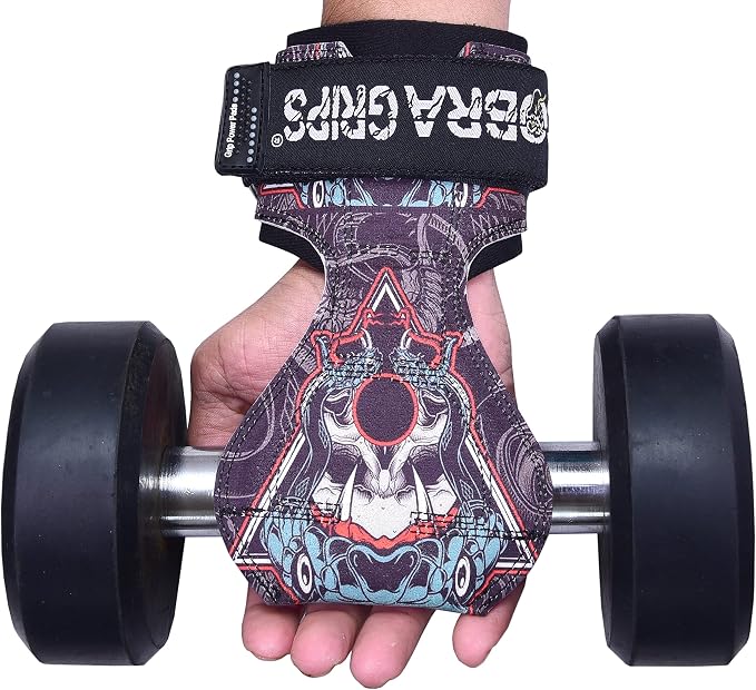 Cobra Grips Weight Lifting Gloves with Adjustable Neoprene Padded Wrist Wraps - Heavy Duty Alternative to Power Lifting Hooks for Deadlifts