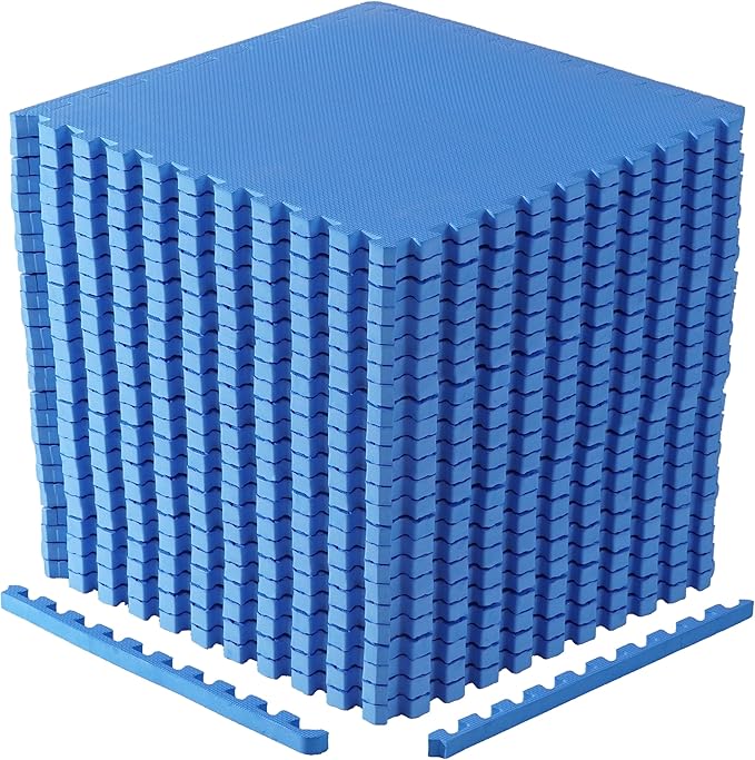 CAP Puzzle Exercise Mats | 1” Thick EVA Interlocking Foam Tiles for Home Gym Flooring | Multiple Options