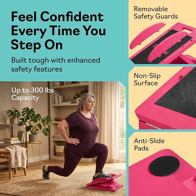 Slant Boards for Exercise, Wooden Slant Board, Calf Stretch Board with 7 Incline Angles, Velour Board, Balance Board & Calf Stretcher, Portable Incline Board for Physical Therapy, Ankle Mobility, Heel & Knees