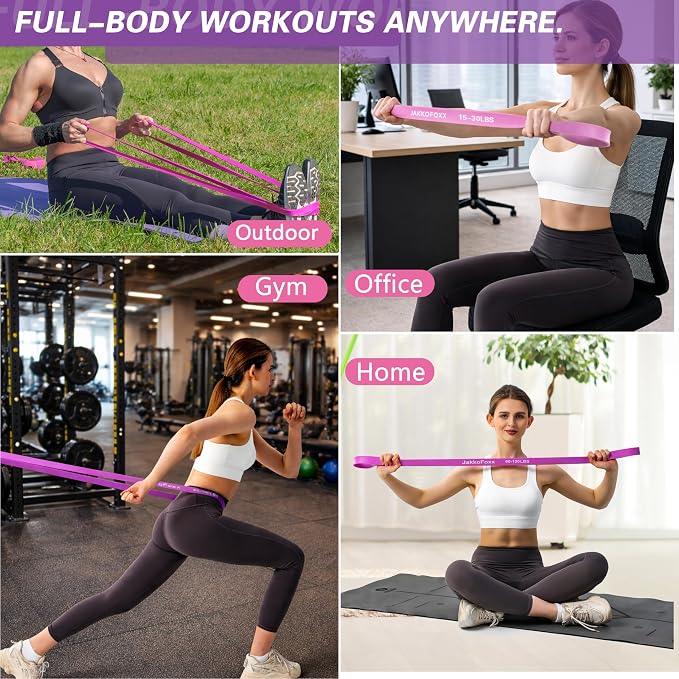 Resistance Bands,Pull Up Bands,Stretching Assist Bands Set for Men & WomenPortable Exercise, Muscle Training,Physical Therapy,Exercise Workout Bands for Working Out