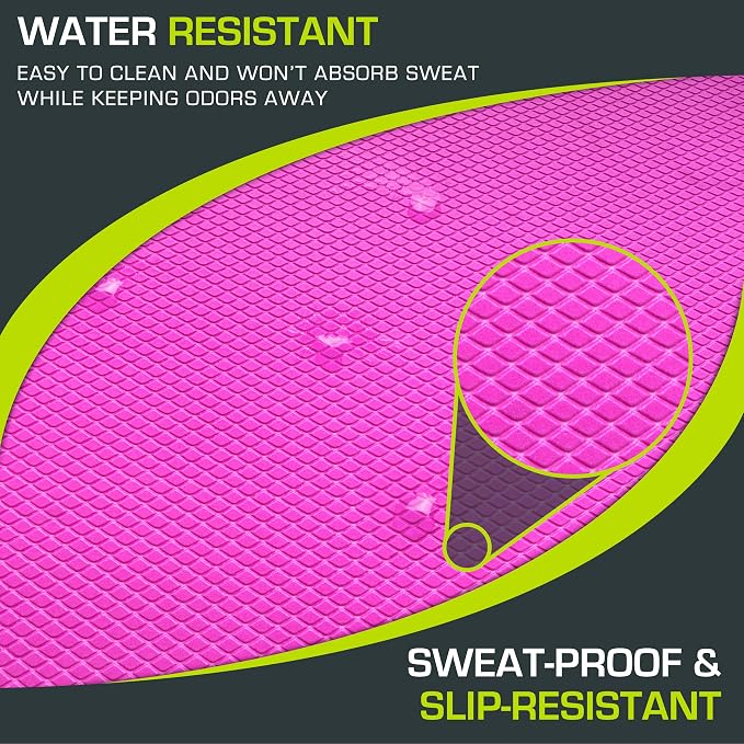 ProsourceFit Exercise Balance Pad, Non-Slip Cushioned Foam Mat & Knee Pad for Fitness and Stability Training, Yoga, Physical Therapy