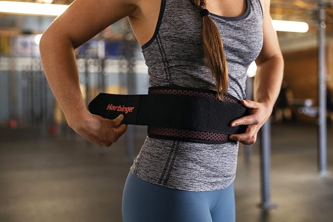 Harbinger Weightlifting Belt - Red, 4.5 Inch, Small