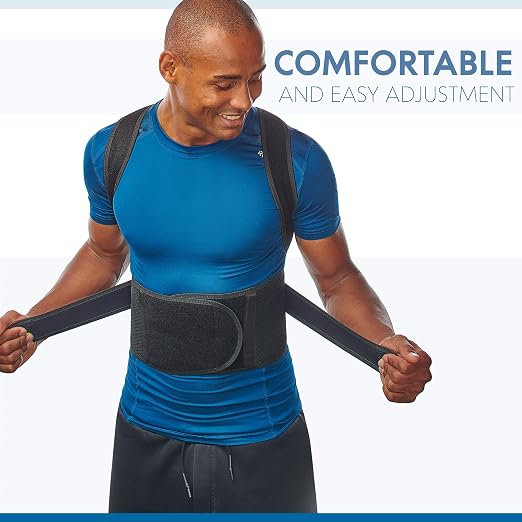 Selbite Posture Corrector for Men and Women - Back Brace for Upper and Lower Body Support - Adjustable Straightener with Pain Relief and Muscle Memory (Medium)