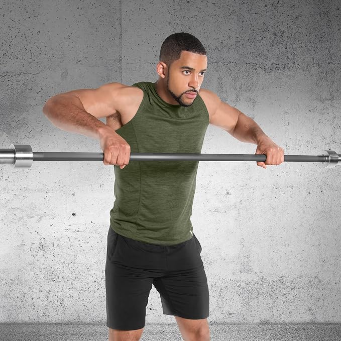 Cap Pro Series 7FT Olympic Barbell, Weightlifting Bar for Strength Training
