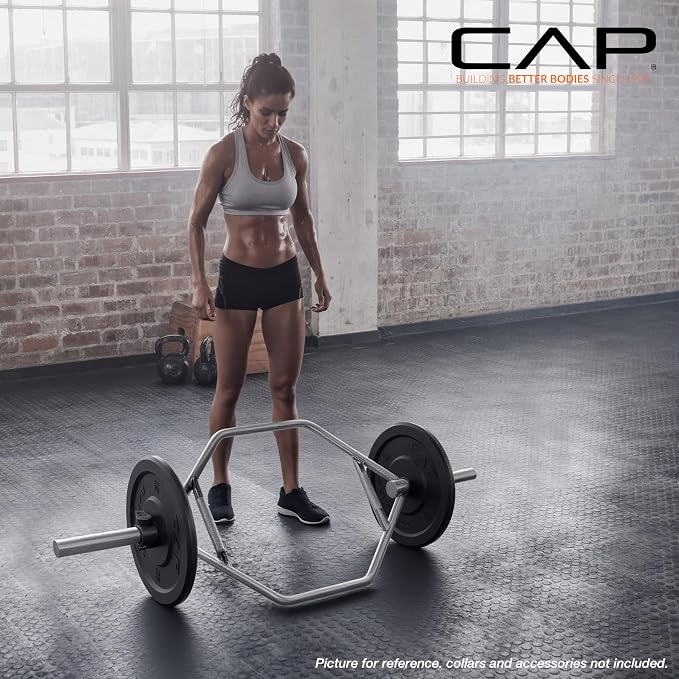 CAP Olympic Trap Bar | Heavy-Duty Hex Shrug & Deadlift Weight Bar