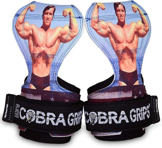 Cobra Grips Weight Lifting Gloves with Adjustable Neoprene Padded Wrist Wraps - Heavy Duty Alternative to Power Lifting Hooks for Deadlifts