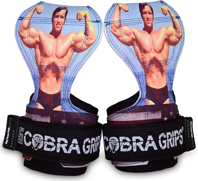 Cobra Grips Weight Lifting Gloves with Adjustable Neoprene Padded Wrist Wraps - Heavy Duty Alternative to Power Lifting Hooks for Deadlifts