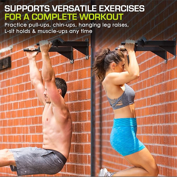 ProsourceFit Pull Up Bar for Multi Use Fitness & Home Gym Exercise